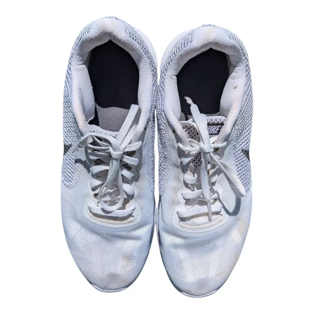 Nike Revolution 3 Women's Running Shoes White Mesh Athletic Sneakers Size 10